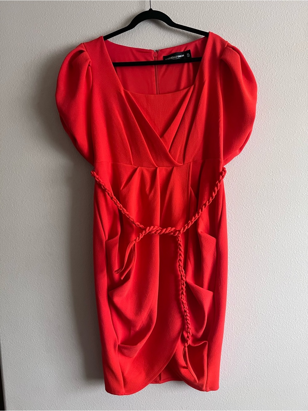 NY & Co. Gabrielle Union XL Burnt Orange Midi Dress